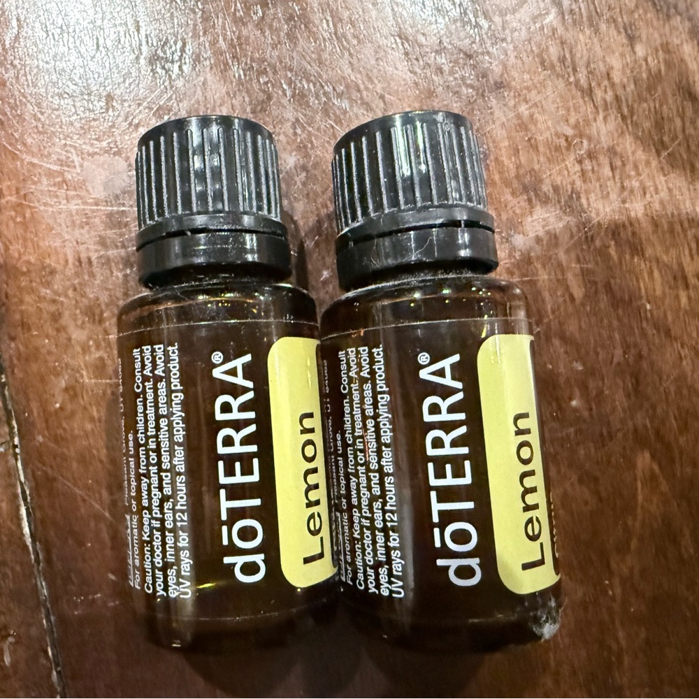doTERRA Lemon Essential Oil 15 ml Bottles (2) opened